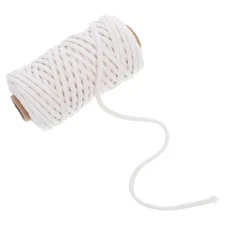  1 Roll Macrame Cord Cotton Rope 3mm Natural Cotton Macrame Rope Twisted Twine