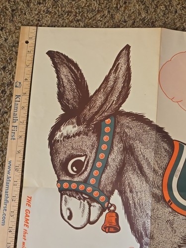 Nuevo de Lote Antiguo Original Pin La Cola En El Burro Juego Fiesta Cumpleaños; Sin Usar - Imagen 10 de 17
