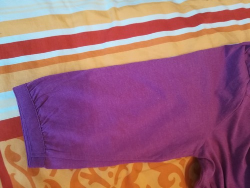 Tunika Damen Shirt Bluse Lila Farbe Gr 44 Neu - Bild 8 von 8