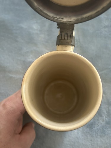 ANTIQUE PROSITOS GERMANY X II BEER STIEN BRUDER LAGERTEUEH HAND PAINTED 1/2L 7IN - Picture 15 of 17