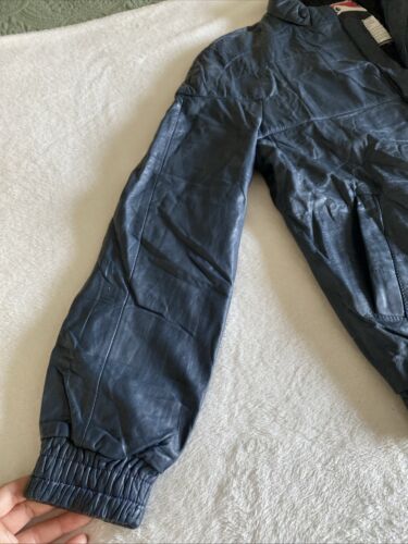 Leather Motorcycle Jacket - Dainese, mens 50 (medium) Dark Blue - Picture 3 of 15
