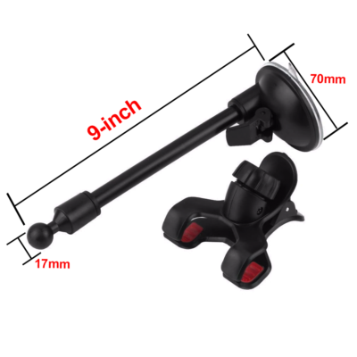 Flexible Windshield Suction Mount – For Garmin Dezl 580 LMT-S GPS – Universal Fit – UPC 689776130793