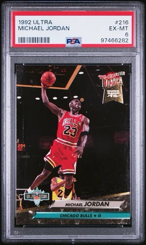 1992 Fleer Ultra Michael Jordan #216 PSA 6 EXCELLENT - MINT !!!! GOAT - HOF