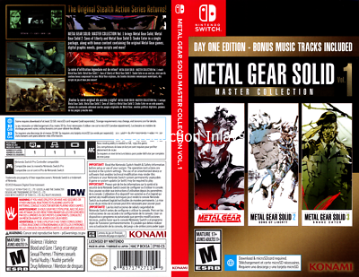 Metal Gear Solid Master Collection Volume 1 Replacement Switch