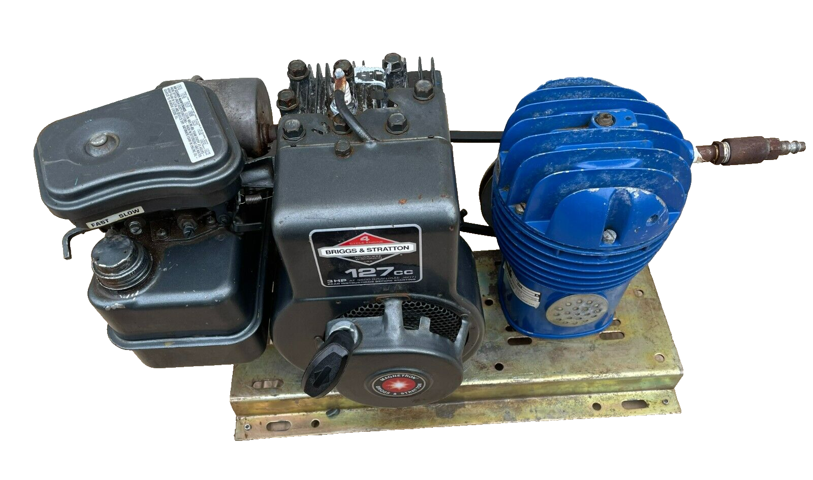 Briggs and Stratton 3HP Horizintal Shaft Engine w/ Thomas Air Pump