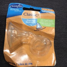 evenflo CLASSIC Winged Silicone Nipples BPA FREE 2 Pack Baby Bottle Nipple