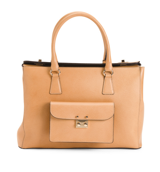 VITTORIA NAPOLI Women's Made In Italy Leather Satchel Handbag New