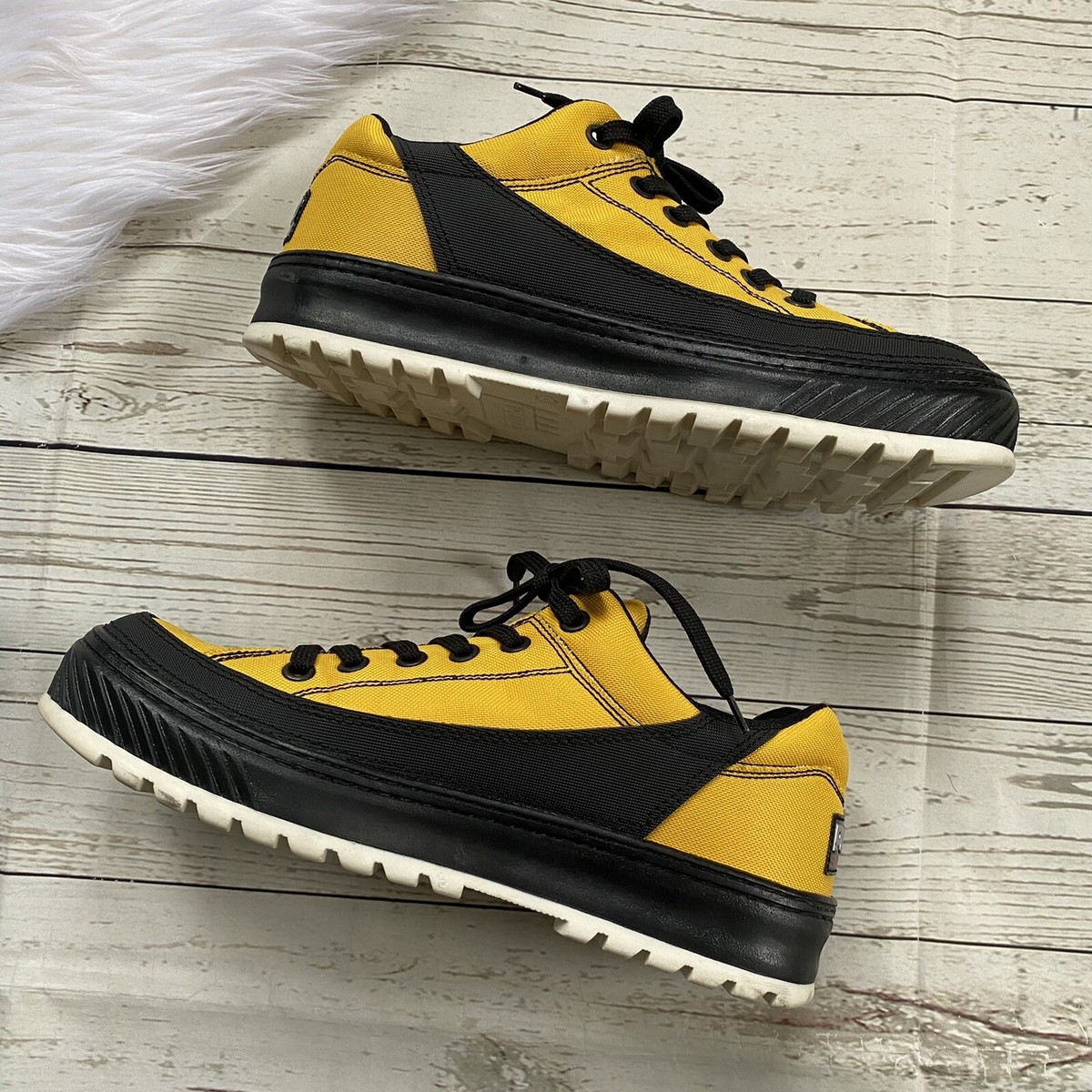 Vintage Ralph Lauren Polo Sport Sneaker Shoe Yellow Extreme