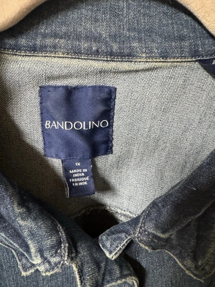 Chaqueta vaquera elástica Bandolino Sarah Denim talla 1x Foto 3 de 4