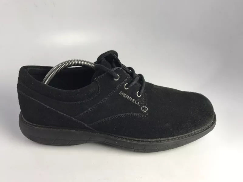 merrell world vue lace up suede shoes