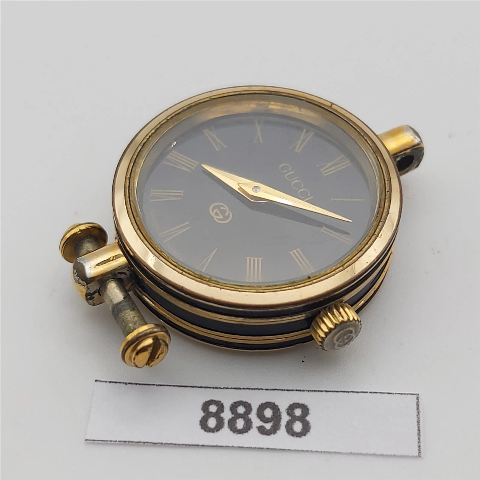 PROJET DE RÉPARATION MONTRE FEMME GUCCI OR ROMAINE TRI COULEUR OR MONTRE LIVRAISON EU 8898