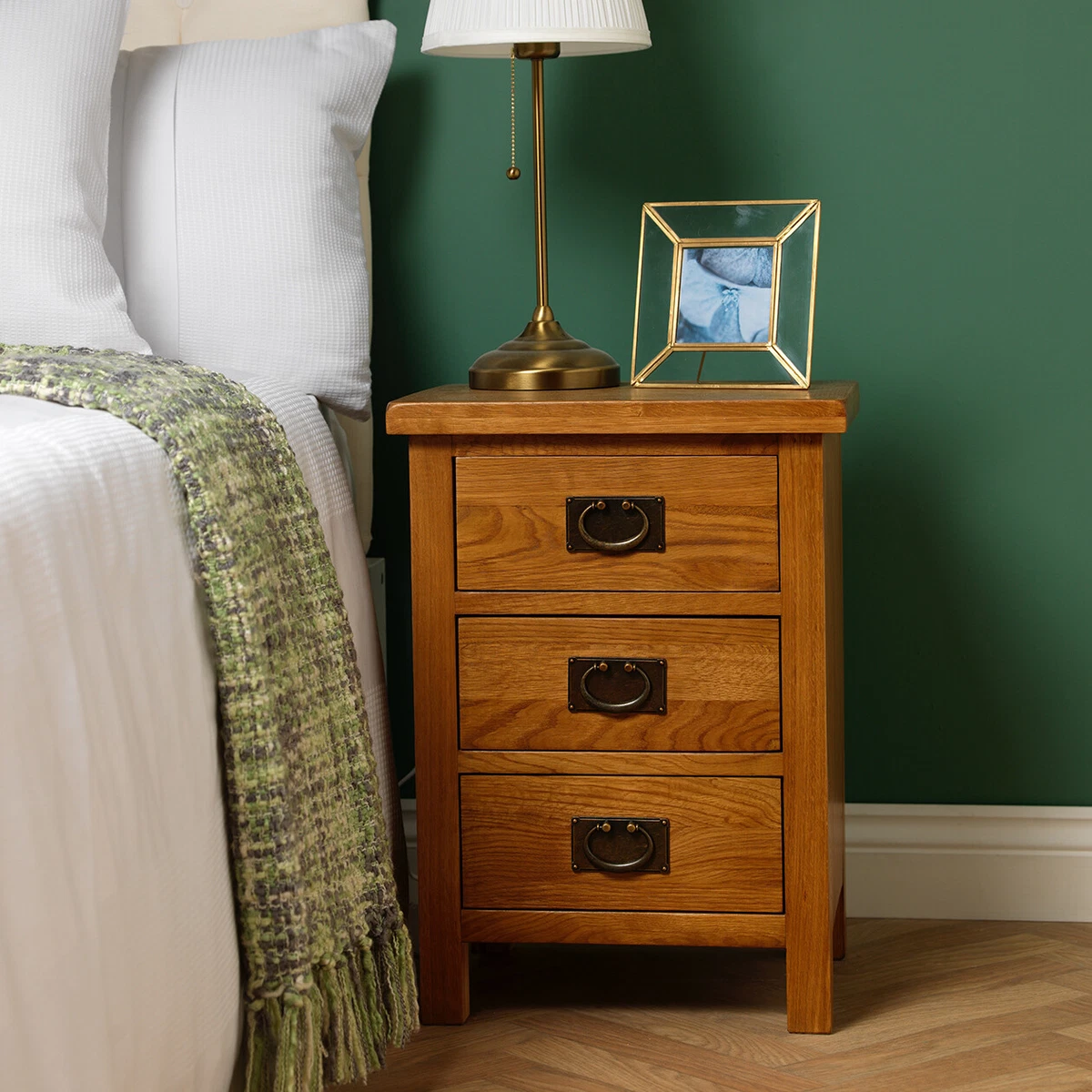 Solid wood nightstand rustic deals