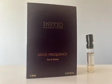 Initio HIgh Frequency Eau de Parfum  spray sample vial .05 oz/ 1.5 ml  New!
