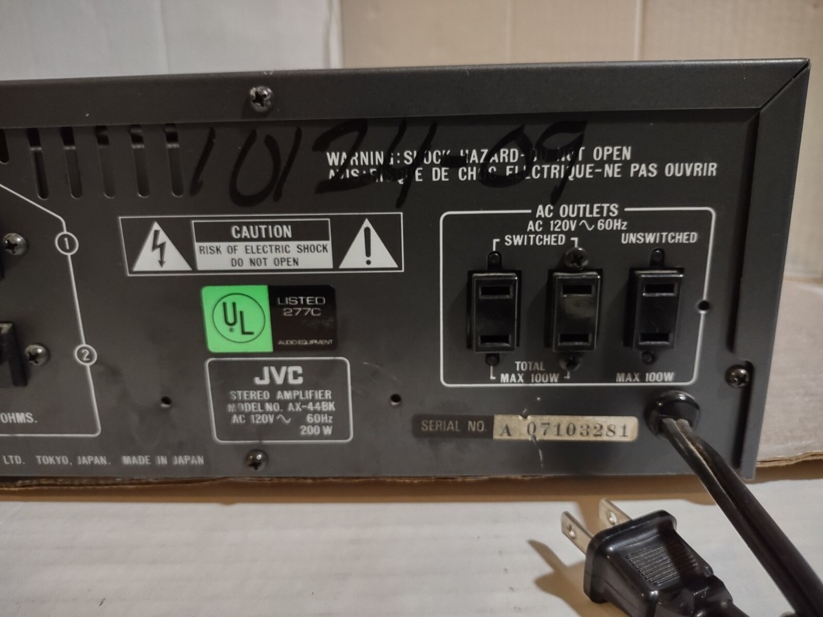 Vintage JVC AX-44 Stereo Integrated Amplifier | Phono Input Vintage JVC AX-44 Stereo Integrated Amplifier | Phono Input