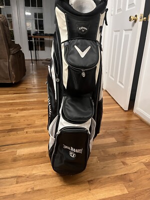 Callaway Jack Daniels Old #7 Golf Bag Cart 14 Way Black White | eBay