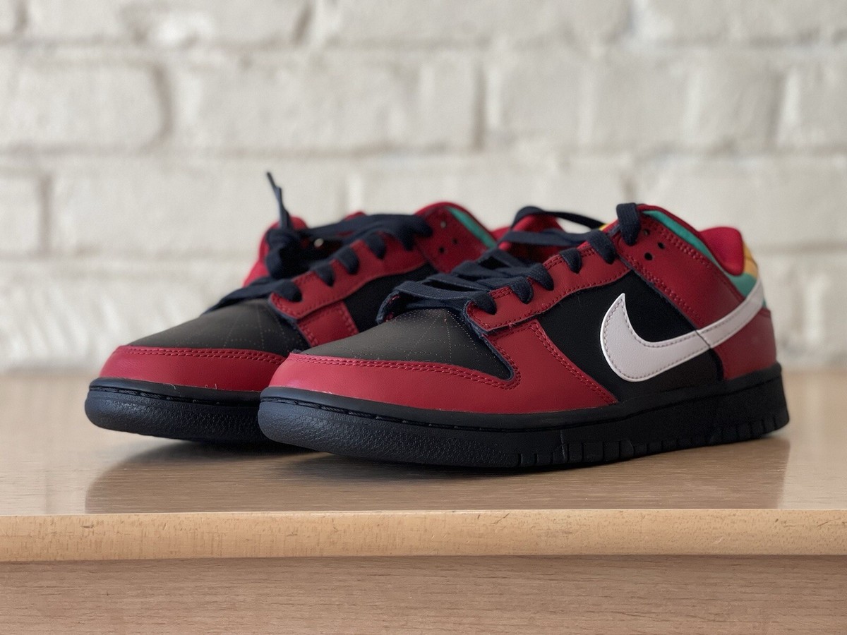 赤男爵 Nike Dunk Low Retro 'Biker Tattoos' Retro Blk/White/Red