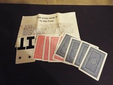 Ron Frost The Eyes Have It Card Trick Magic Effect Routine Vintage