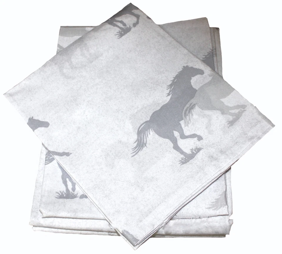 Juego de edredón Farm Life Equine HORSES cama en bolsa cazador verde a cuadros REVERSIBLE Foto 2 de 3