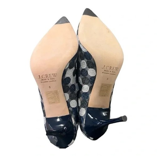 J. CREW COLLECTION Zapatos de salón para mujer Talla 6 Lunares Malla Círculo Encaje Elsie - Imagen 8 de 9