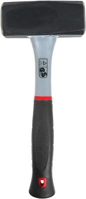 UNIBOS Lump Hammer 2kg 4lb TPR Handle Sledge Club Heavy Duty Rubber Grip