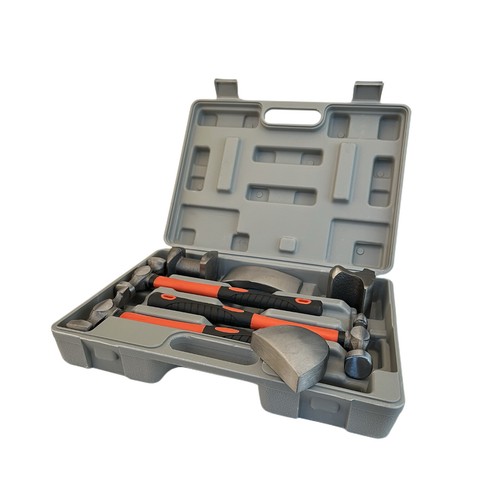Auto Car Body Repair Hammer Dolly Panel Dent Beating Tools Roller Kit Case 7Pcs - Picture 5 of 5