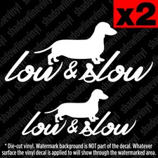 Low Slow Decal Sticker Jdm Euro Funny Vw Si Fatlace Slammed Stance Hellaflush