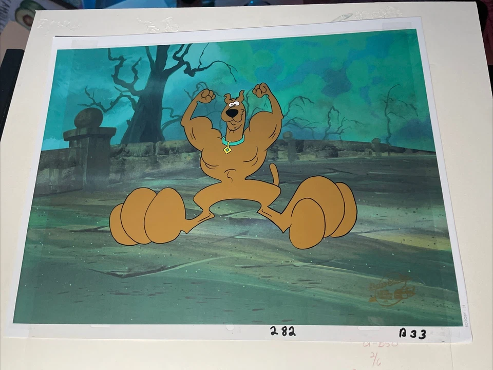 SCOOBY-DOO animación cel peludo producción arte de colección Cartoon Network I16 Foto 3 de 4