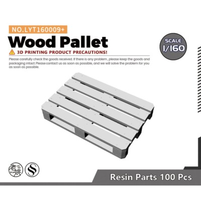 Yao's Studio LYT160009+ 1/160 Wood Pallet For Model Railroads Display Prop