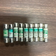 BUSSMAN FUSETRON FNM 10 DELAY FUSE 250 VOLT 10 AMP, Lot Of 9