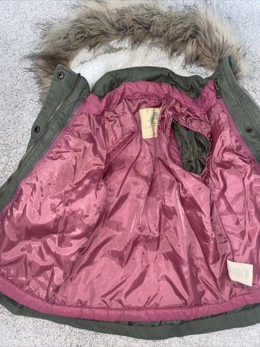 New $129 Thereabouts 3 in 1 Winter Parka Coat, Army Green, Girls XXS 4/5 - Picture 8 of 10
