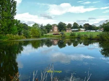 Photo 6x4 The Fishpond Doddington Hall estate Looking across to the farm  c2021