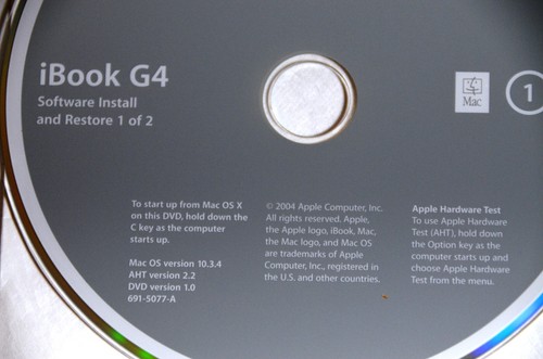 2004 Mac OS Install Discs, Version 10.3.4 DVD Version 1.0 691-5077-A 2Z691-4925A - Picture 2 of 4