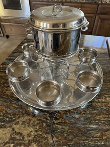 Tramontina (Brazil) Gourmet Collection Fondue Set - 6 Bowl, Carousel & Forks