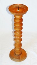 Gro&szlig;er gedrechselter Kerzenleuchter Erzgebirge H&ouml;he 48cm &Oslash; oben 14,5cm Dorn 3,3