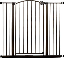 Easy Step Extra Tall Arched D cor Walk Thru Baby Gate, Includes 4-Inch Extension