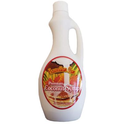 Aloha Coconut Syrup 12.5 Oz Tropical Flavor for Pancakes Waffles ...