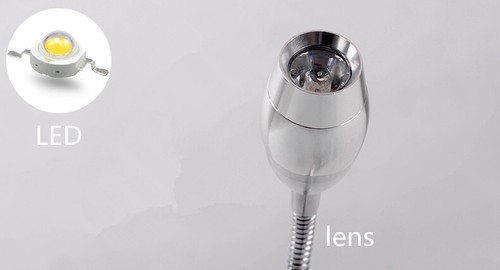 Lámpara flexible de cuello de ganso con manguera de 3 W - Imagen 9 de 12