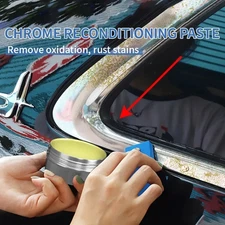 Chrome Shine Restorer for Car Windows & Metal Surfaces - Rust Remover and Polish