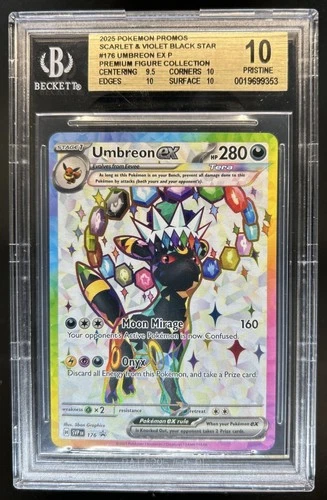 2023-25 Pokemon SV Black Star Promos - SVP EN Umbreon ex #176 BGS 10 Pristine