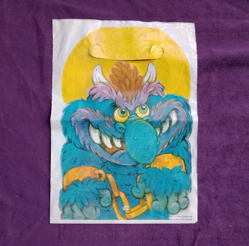Retro Original --My Pet Monster-- Party Favor Bag (TCFC/AGC, 1987)