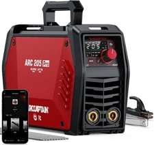ARCCAPTAIN iControl ARC205 Pro Stick Welder, [APP Control] 205Amp ARC/Lift TIG W