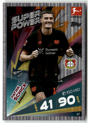 Topps Match Attax Bundesliga 2025-26 No. 477 Patrik Schick Super Power