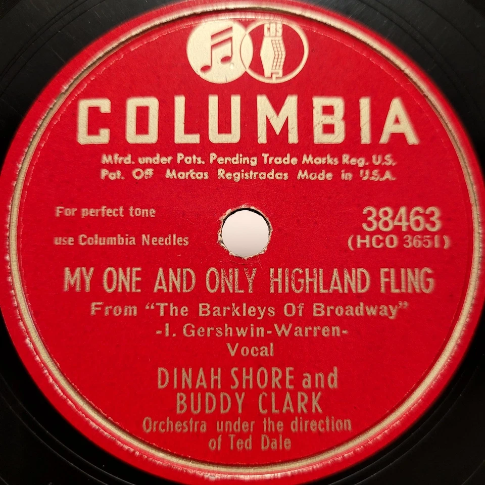 HEAR👂Dinah Shore & Buddy Clark Baby It's Cold Outside Christmas Columbia 78 RPM - Image 3 of 4