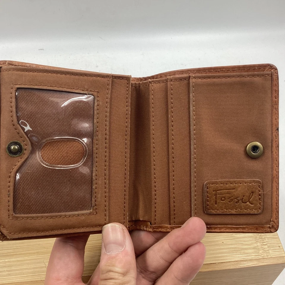 Fossil Genuine Leather Brown Wallet (F1) NS#8643 - image 3 of 4