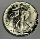 Lustrous Mint State 1938-P Walking Liberty Silver Half Dollar, Orig Uncirculated