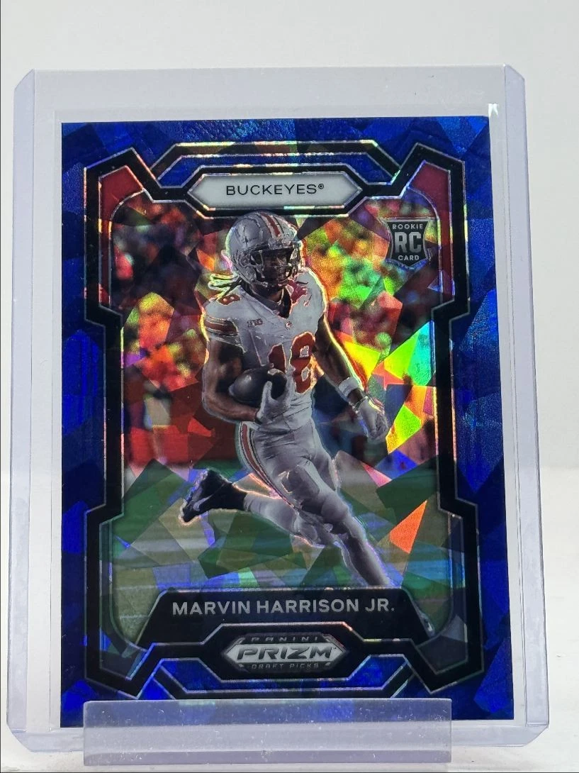 MARVIN HARRISON JR. 2024 PANINI PRIZM DRAFT ROOKIE BLUE ICE RC /99 Q2550