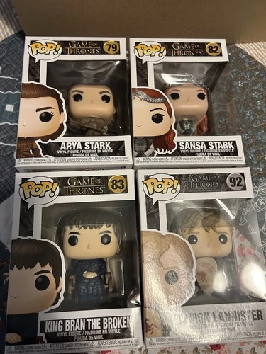 Lot Of 4 Funko Pops Game Of Thrones 79,82,83,92
