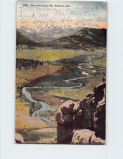 Postcard Estes Park from Mount Olympus Colorado USA