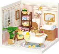 Super Creator Toy Building Set DIY Miniature House Kit with LED Tiny Room Makin