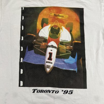 Vintage Marlboro Team Penske Shirt Mens XL White Racing Toronto 95
